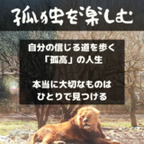 人生の質を上げる孤独をたのしむ力